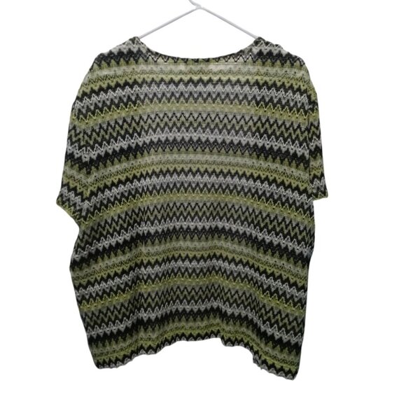 Alfred Dunner Blouse Women's Open Knit Cardigan Top Short Sleeve Size XL - Picture 2 of 9